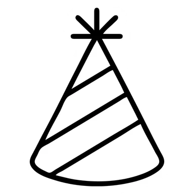party hat sticker