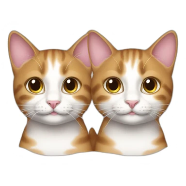 Twin cats sticker