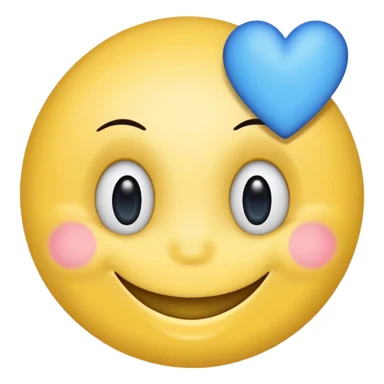 Smiley face with blue heart eyes and the word 'approved' written below it in blue text sticker