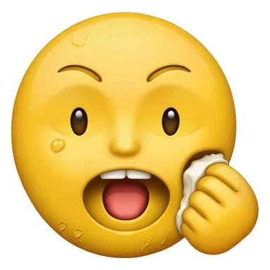 Making an emoji choking itself sticker