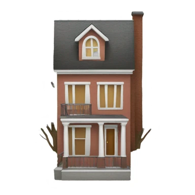 A three story house sticker