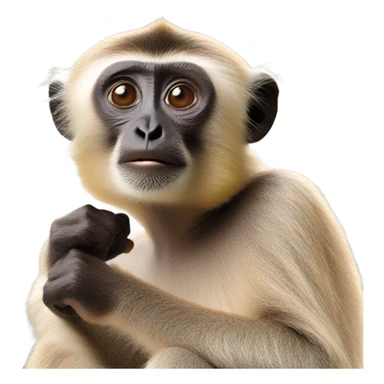 Gibbon monkey￼ sticker