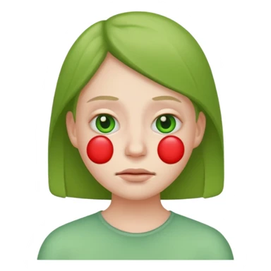 Just ate something bad emoji face sticker