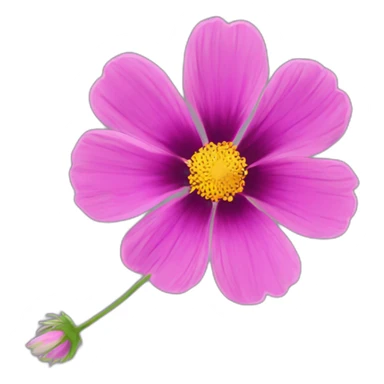 cosmos flower sticker