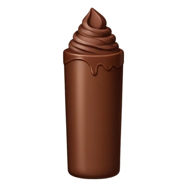 balsamo labial con el envase de la marca rhode color chocolate sticker