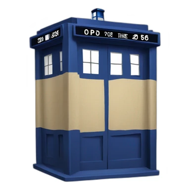 the tardis sticker