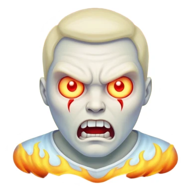 male angry poltergeist sticker