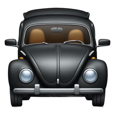 black beetle car with sunroof sticker