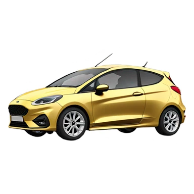 Ford fiesta mk8 gold color sticker