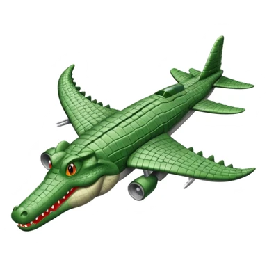 No pero un avions com cara de cocodrillo  i el cuerpo gris sticker