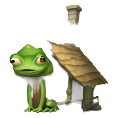 Cottage Core Frog sticker