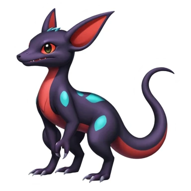 Shiny Salandit-Umbreon-Noivern-Noibat-Hybrid (Full body) sticker