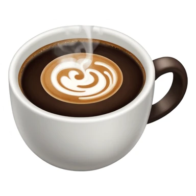 coffee cup seen from above sticker