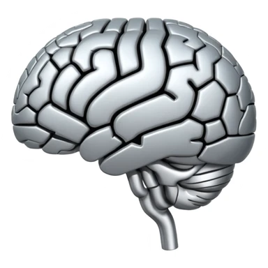 Thinking brain sticker