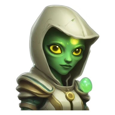 alien healer scifi roguelike rpg style inspired by slay thee spire sticker