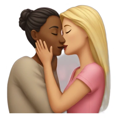 Woman kissing Woman sticker