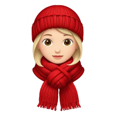 Cozy scarf sticker