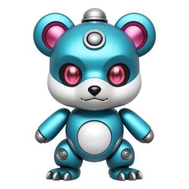 Badass Rosy Scary Oshawott-Robo-Pokémon sticker
