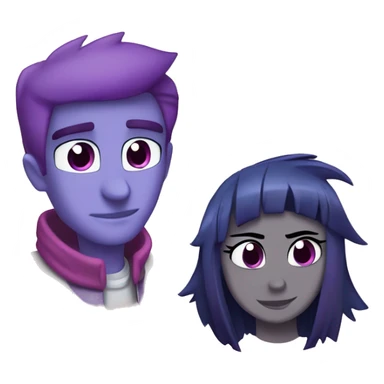 mordecai and twilight sparkle sticker