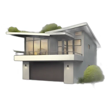 contemporary modern house sticker