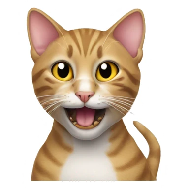 cat with a mouse in his mouth sticker