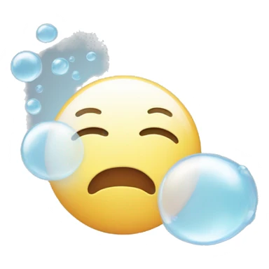  Bubble entering a nose sticker