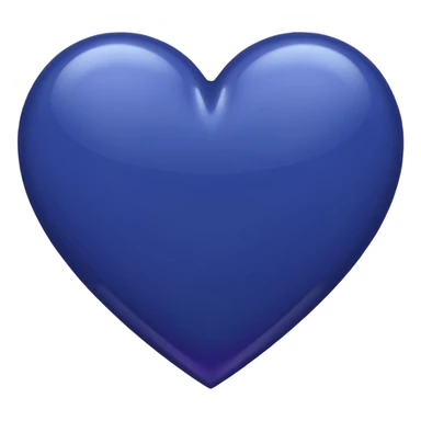 Navy blue heart almost purple sticker