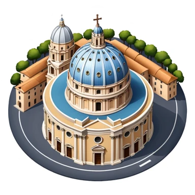 saint peter's church rome 
no frame, no squared style
aereal view from up sticker