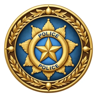  western police badge of tobacco sticker
