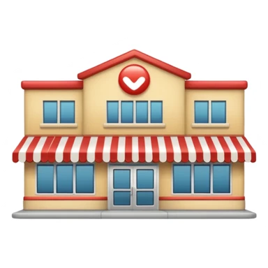 Supermercado🛒de Frente Por Fora e Com Fachada  sticker