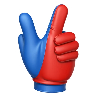  #1 glove nfl thumbs up   in blue (#00A3E0) and red (#F9423A)  sticker