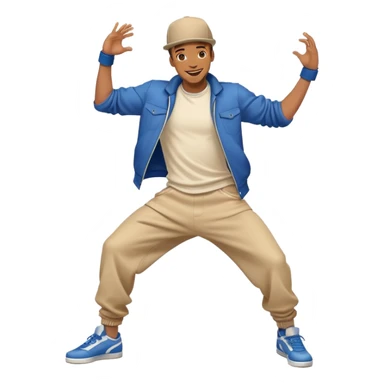 please create an emoji with marat from the word of a guy who dances breakdance sticker