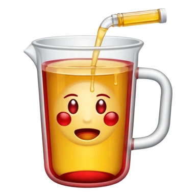 urina com sangue em um copinho sticker