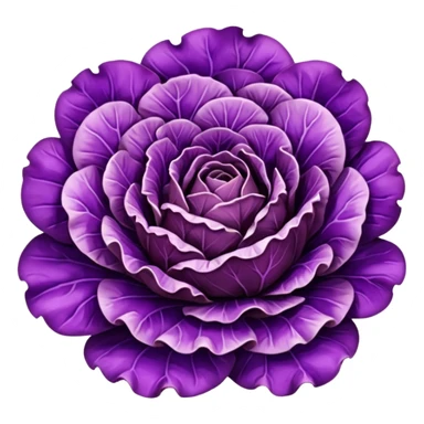purple lettuce sticker