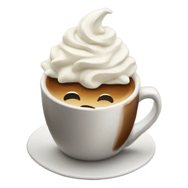 Coffee with whipped cream  sticker