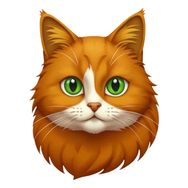 Chat roux qui saute dans la peinture sticker