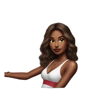 Photo of Victoria secret model driving a sports car sticker