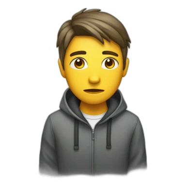 Étudiant depression sticker