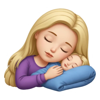 Girl sleeping  sticker