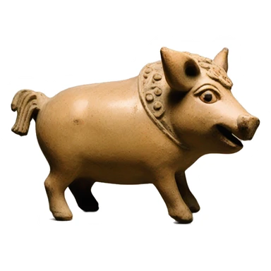 boar vessel 500-600 BC Etruscan ceramic  sticker