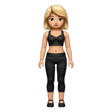 legging brassière noir gonflé ventre femme lego personnage sticker