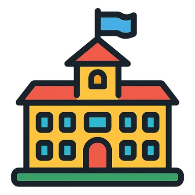 school building sticker