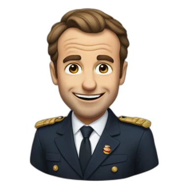 Macron qui fait une grimace sticker
