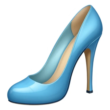 mavi topuklu ayakkabı teki sticker