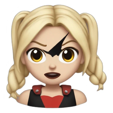 Angry Harley Quinn  sticker