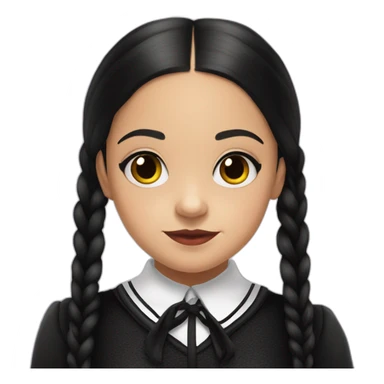 jenna ortega in wednesday addams sticker