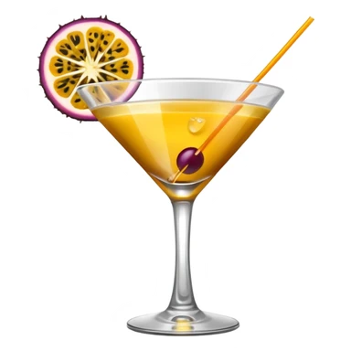 pornstar martini. the passion fruit slice should be on top of the liquid. not on the rim sticker