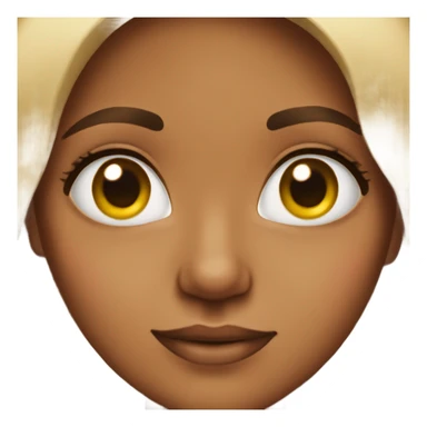 Mixed woman with heart eyes sticker