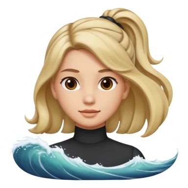 The last pictures you showed me is far from me. Her hair is too curly. I want my picture with low pony tail or big wave hair with the middle length. sticker