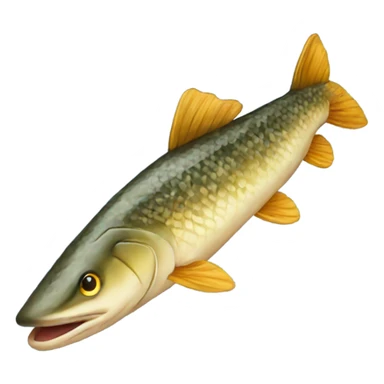 Pike in See sticker